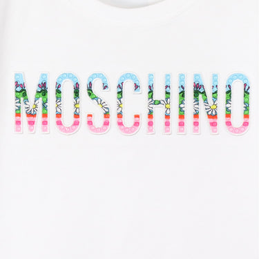 Playera MOSCHINO blanca para niños y adolescentes